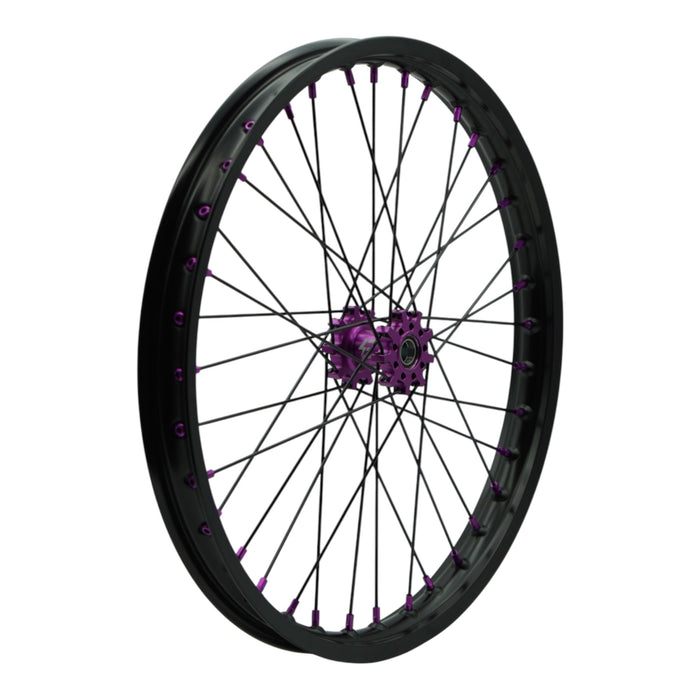 Emoto-Parts 21 / 18 Zoll Offroad Radsatz Schwarz / Lila