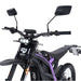 Detailansicht der montierten Rückspiegel an der 79 Bike Falcon Pro L1E mit klarer Sicht auf Armaturen und Lenkerbereich.

