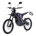 Vordere rechte Ansicht der 79 Bike Falcon Pro L1E mit montierten Spiegeln, Blinkern und Kennzeichenhalterung.

