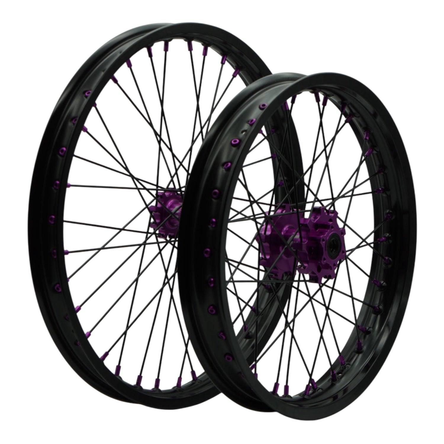 Emoto-Parts 19 / 16 Zoll Offroad Radsatz Schwarz / Lila